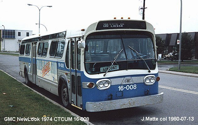 BUS/AUTOBUS: GMC New Look 1974 CTCUM