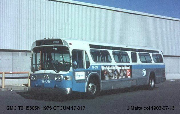 BUS/AUTOBUS: GMC New Look 1975 CTCUM