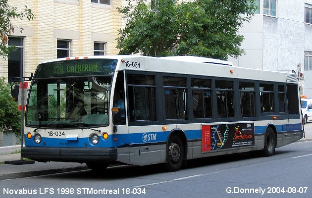 BUS/AUTOBUS: Novabus LFS 1998 STMontreal