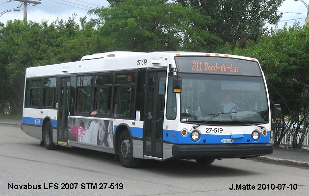 BUS/AUTOBUS: Novabus LFS 2007 STMontreal