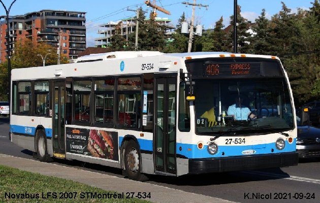 BUS/AUTOBUS: Novabus LFS 2007 STMontréal