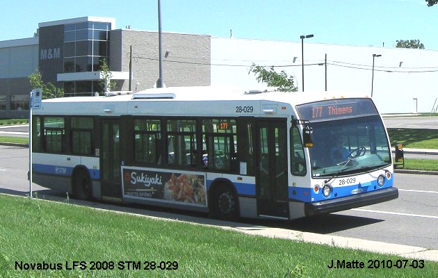 BUS/AUTOBUS: Novabus LFS 2008 STMontreal