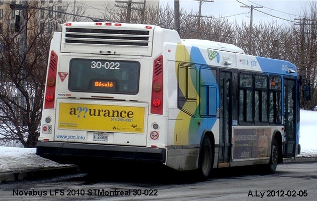 BUS/AUTOBUS: Novabus LFS 2010 STMontreal