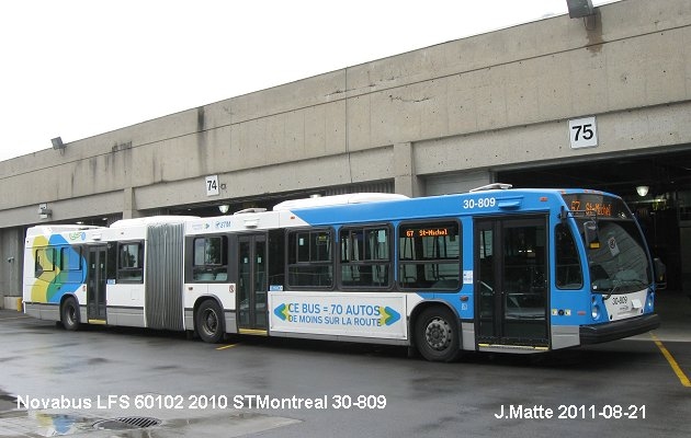 BUS/AUTOBUS: Novabus LFS artic 2010 STMontreal