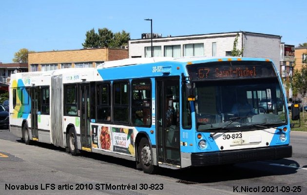 BUS/AUTOBUS: Novabus LFS artic 2010 STMontréal