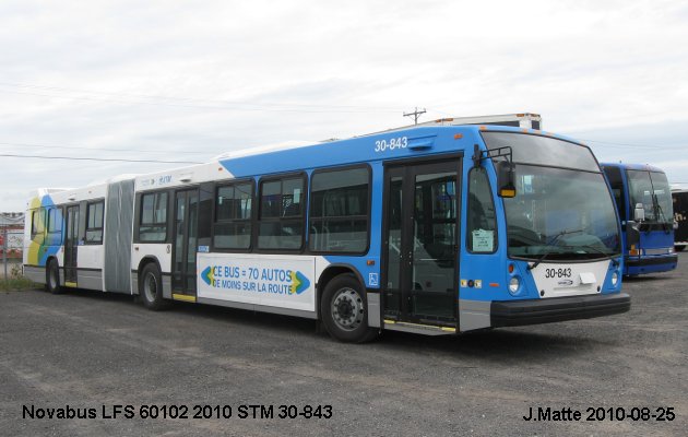 BUS/AUTOBUS: Novabus LFS 60102 2010 STMontreal