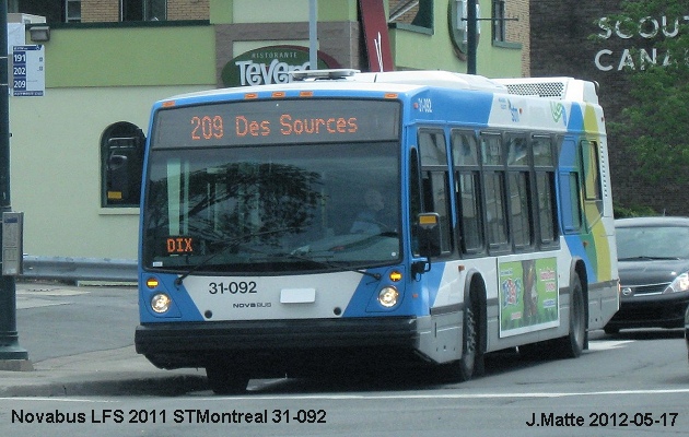 BUS/AUTOBUS: Novabus LFS 2011 STMontreal