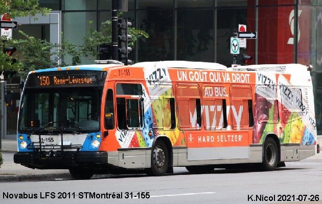 BUS/AUTOBUS: Novabus LFS 2011 STMontréal