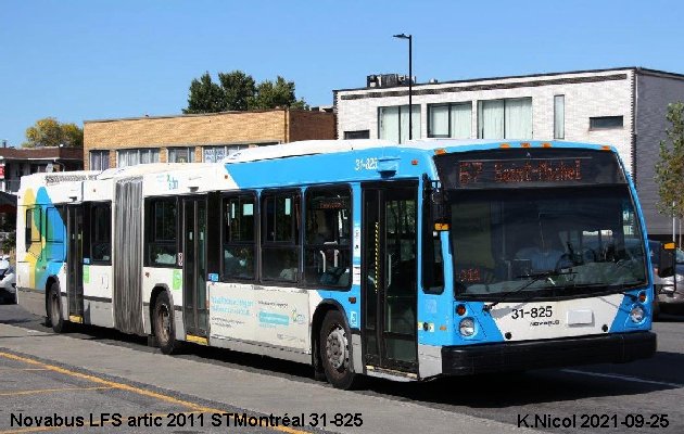 BUS/AUTOBUS: Novabus LFS artic 2011 STMontréal