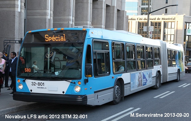 BUS/AUTOBUS: Novabus LFS artic 2012 STMontreal