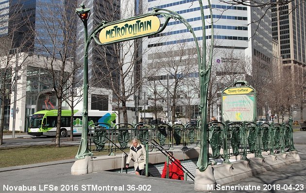 BUS/AUTOBUS: Novabus LFSe 2016 STMontreal