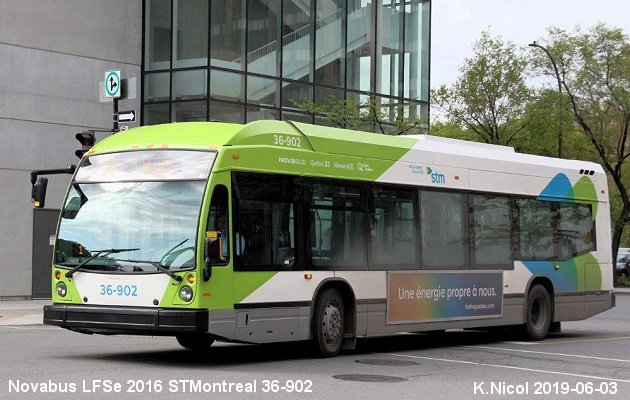 BUS/AUTOBUS: Novabus LFSe 2016 STMontreal