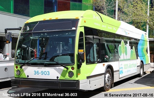 BUS/AUTOBUS: Novabus LFSe 2016 STMontreal