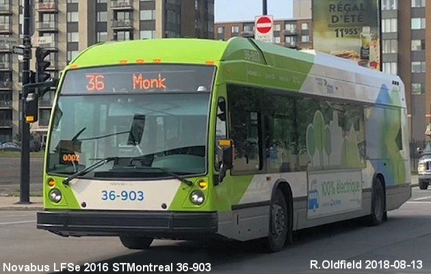 BUS/AUTOBUS: Novabus LFSe 2016 STMontreal