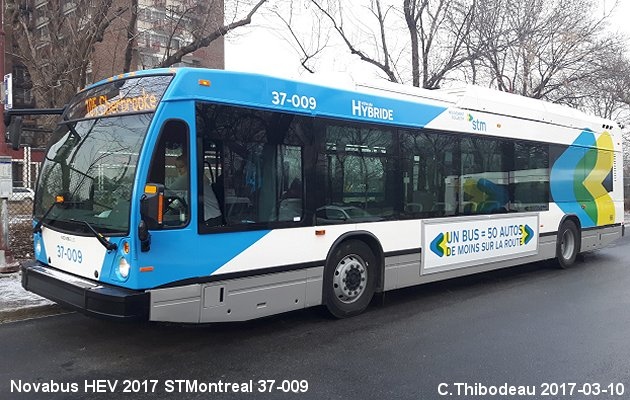 BUS/AUTOBUS: Novabus HEV 2017 STMontreal