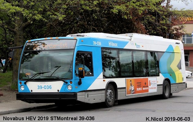 BUS/AUTOBUS: Novabus LFS HEV 2019 STMontreal