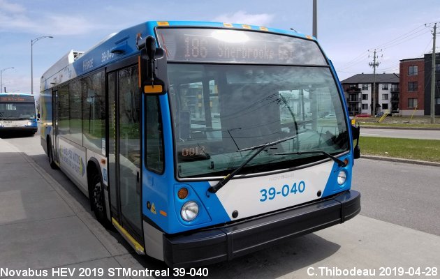 BUS/AUTOBUS: Novabus HEV 2019 STMontreal