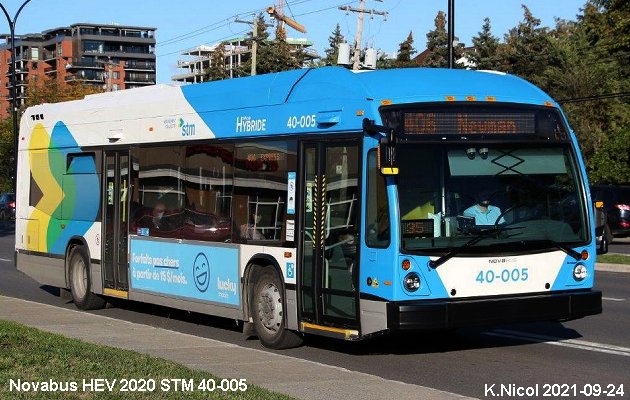 BUS/AUTOBUS: Novabus HEV 2020 STMontréal