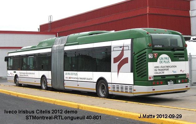 BUS/AUTOBUS: Iveco Irisbus Citelis 2012 STMontreal