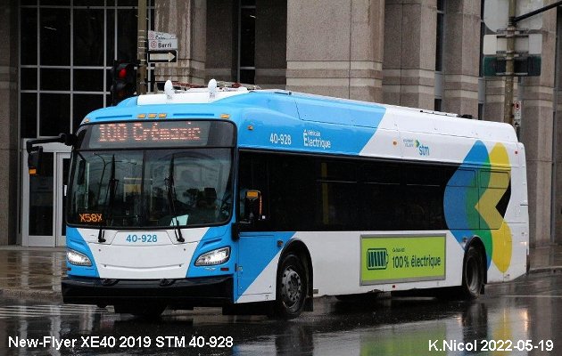 BUS/AUTOBUS: New Flyer XE40 2019 STMontréal