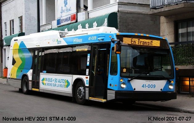 BUS/AUTOBUS: Novabus HEV 2021 STMontréal