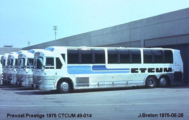 BUS/AUTOBUS: Prevost Prestige 1975 CTCUM