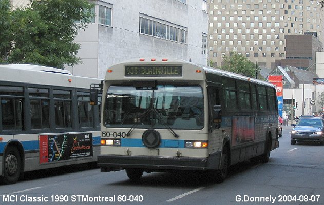 BUS/AUTOBUS: MCI Classic 1990 STMontreal