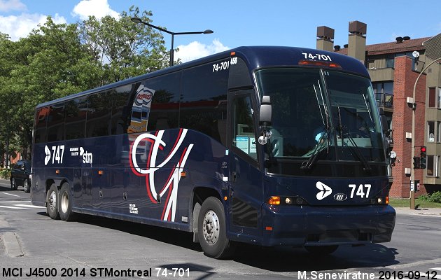 BUS/AUTOBUS: MCI J4500 2014 Galland/STMontreal