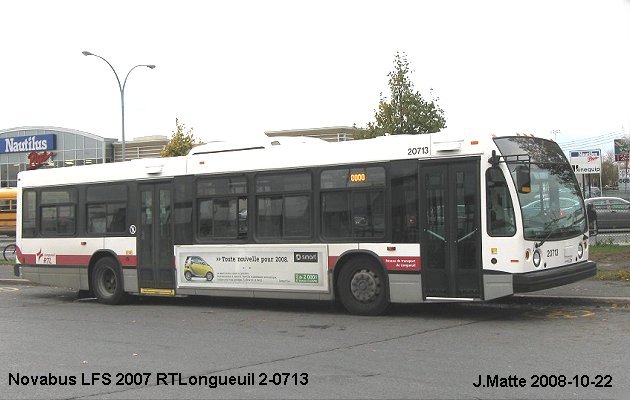 BUS/AUTOBUS: Novabus LFS 2007 RTLongeuil