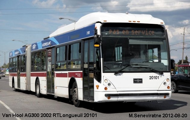 BUS/AUTOBUS: Van Hool AG300 2002 RTLongueuil