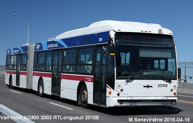 BUS/AUTOBUS: Van Hool AG300 2003 RTLongueil