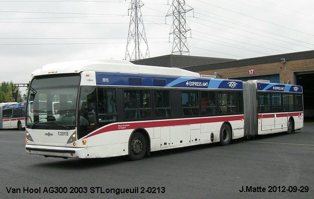 BUS/AUTOBUS: Van Hool AG 300 2003 RTLongueuil