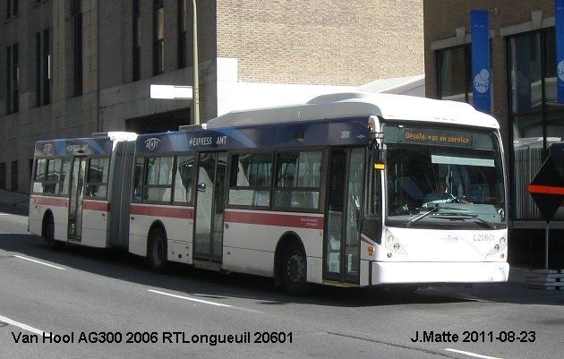 BUS/AUTOBUS: Van Hool AG300 2006 RTLongueuil