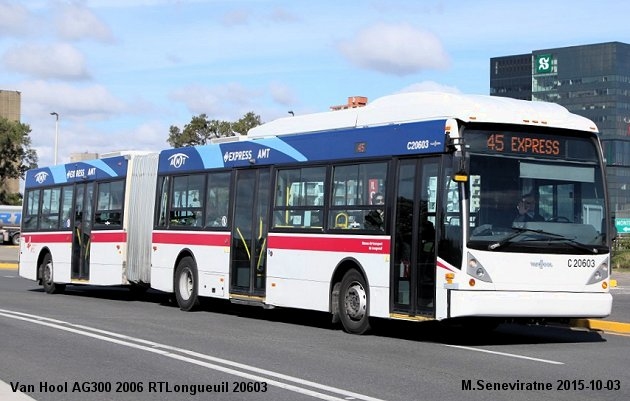 BUS/AUTOBUS: Van Hool AG300 2006 RTLongueuil