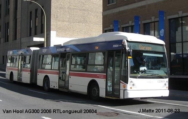 BUS/AUTOBUS: Van Hool AG300 2003 RTLongueuil