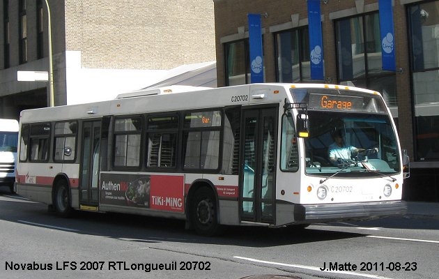 BUS/AUTOBUS: Novabus LFS 2007 RTLongueuil