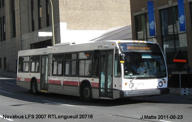 BUS/AUTOBUS: Novabus LFS 2007 RTLongueuil