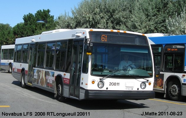 BUS/AUTOBUS: Novabus LFS 2008 RTLongueuil