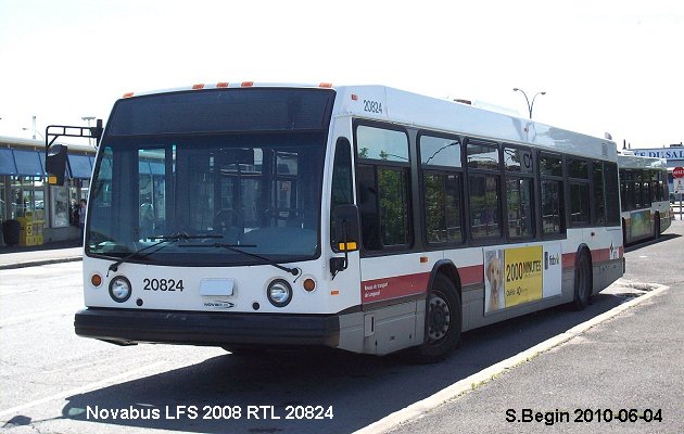 BUS/AUTOBUS: Novabus LFS 40102N 2008 RTLongueuil