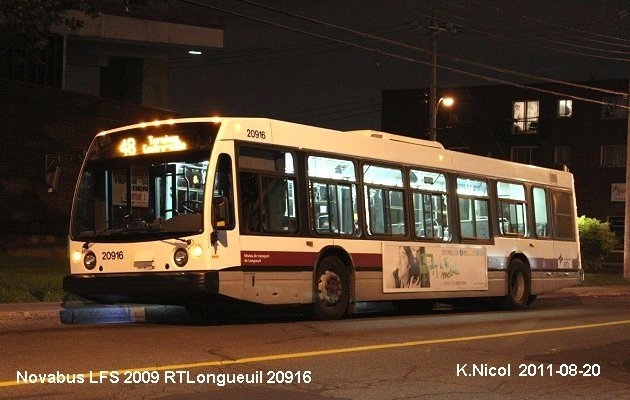 BUS/AUTOBUS: Novabus LFS 2009 RTLongueuil