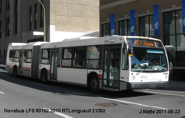 BUS/AUTOBUS: Novabus LFS 60102 2010 RTLongueuil