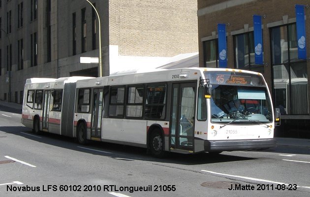 BUS/AUTOBUS: Novabus LFS 60102 2010 RTLongueuil