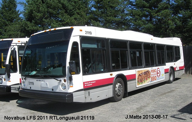 BUS/AUTOBUS: Novabus LFS 2011 RTLongueuil