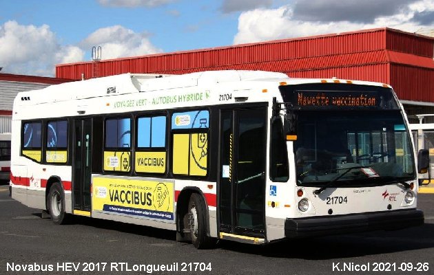 BUS/AUTOBUS: Novabus HEV 2017 RTLongueuil