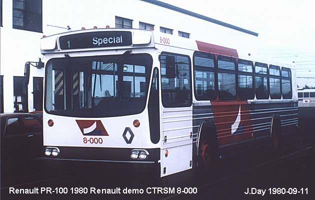 BUS/AUTOBUS: Renault PR-100 1980 Renault