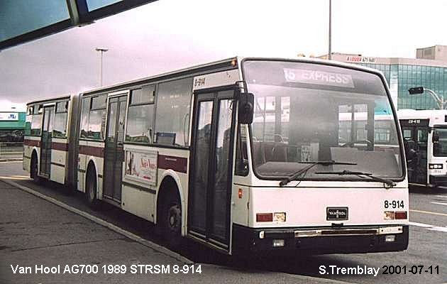 BUS/AUTOBUS: Van Hool AG700 1989 STRSM