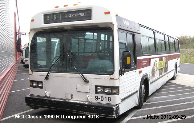 BUS/AUTOBUS: MCI Classic 1990 RTLongueuil