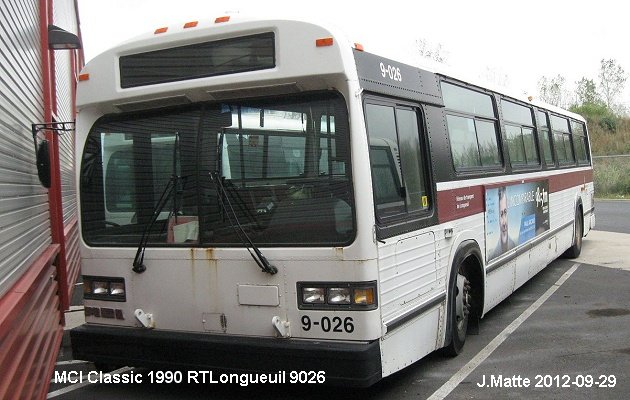 BUS/AUTOBUS: MCI Classic 1990 RTLongueuil