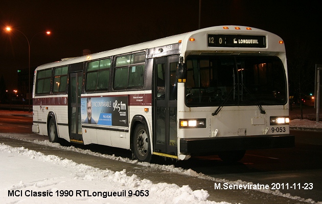 BUS/AUTOBUS: Novabus Classic 1990 RTLongueuil