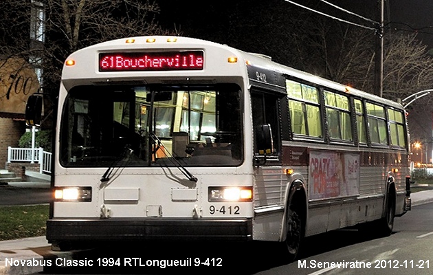 BUS/AUTOBUS: Novabus Classic 1994 RTLongueuil